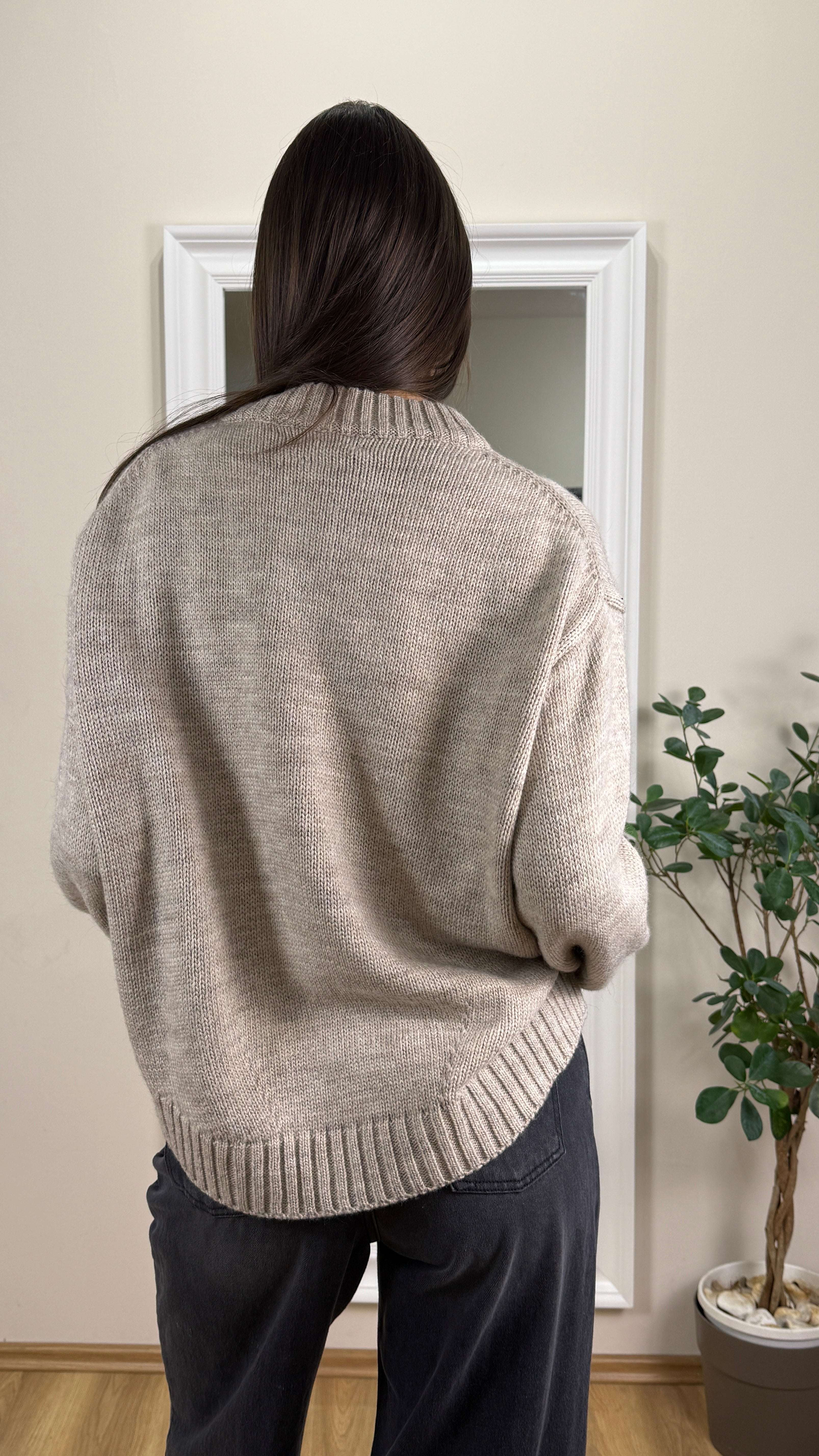 Maglione girocollo over.