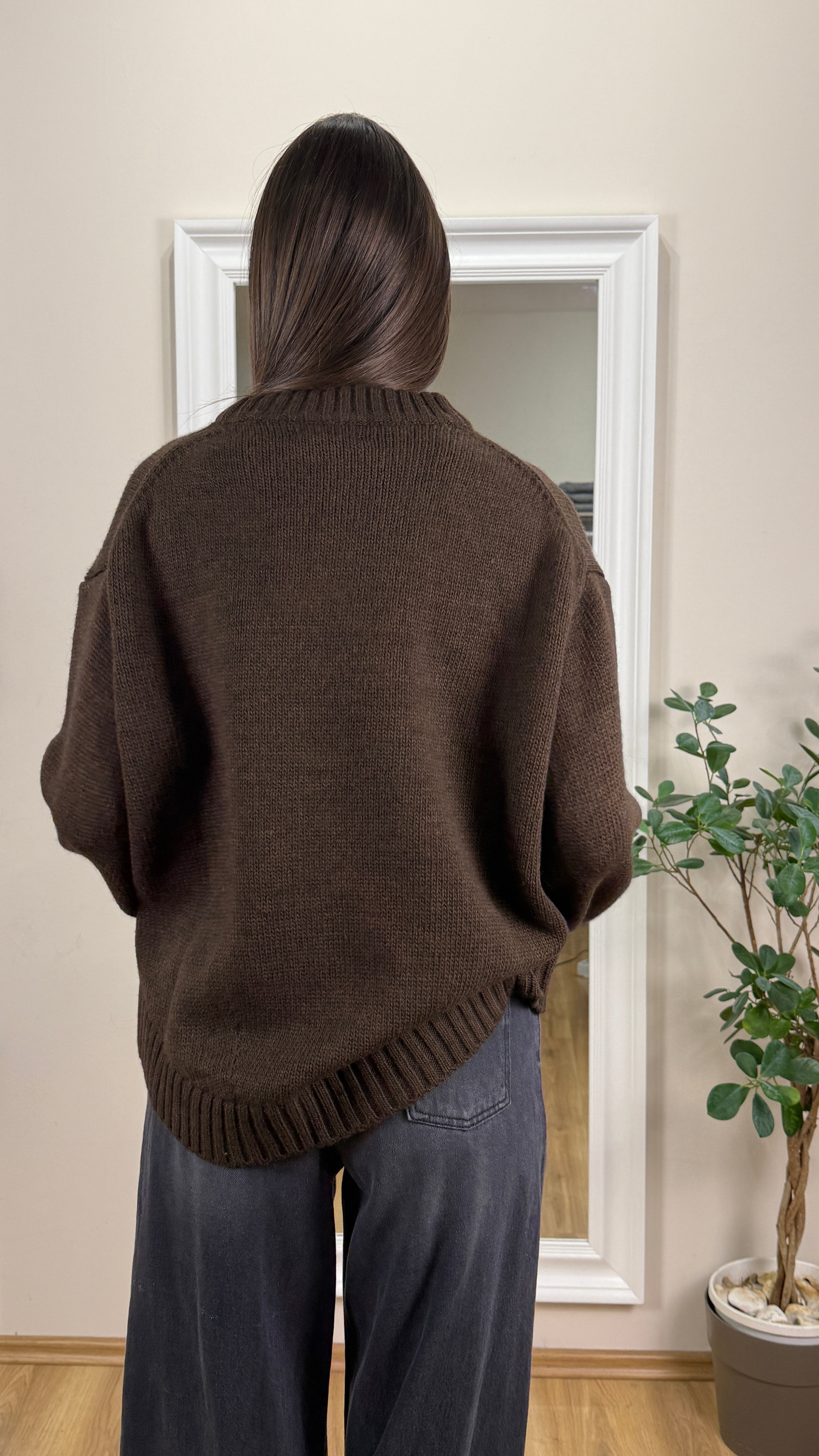 Maglione girocollo over.