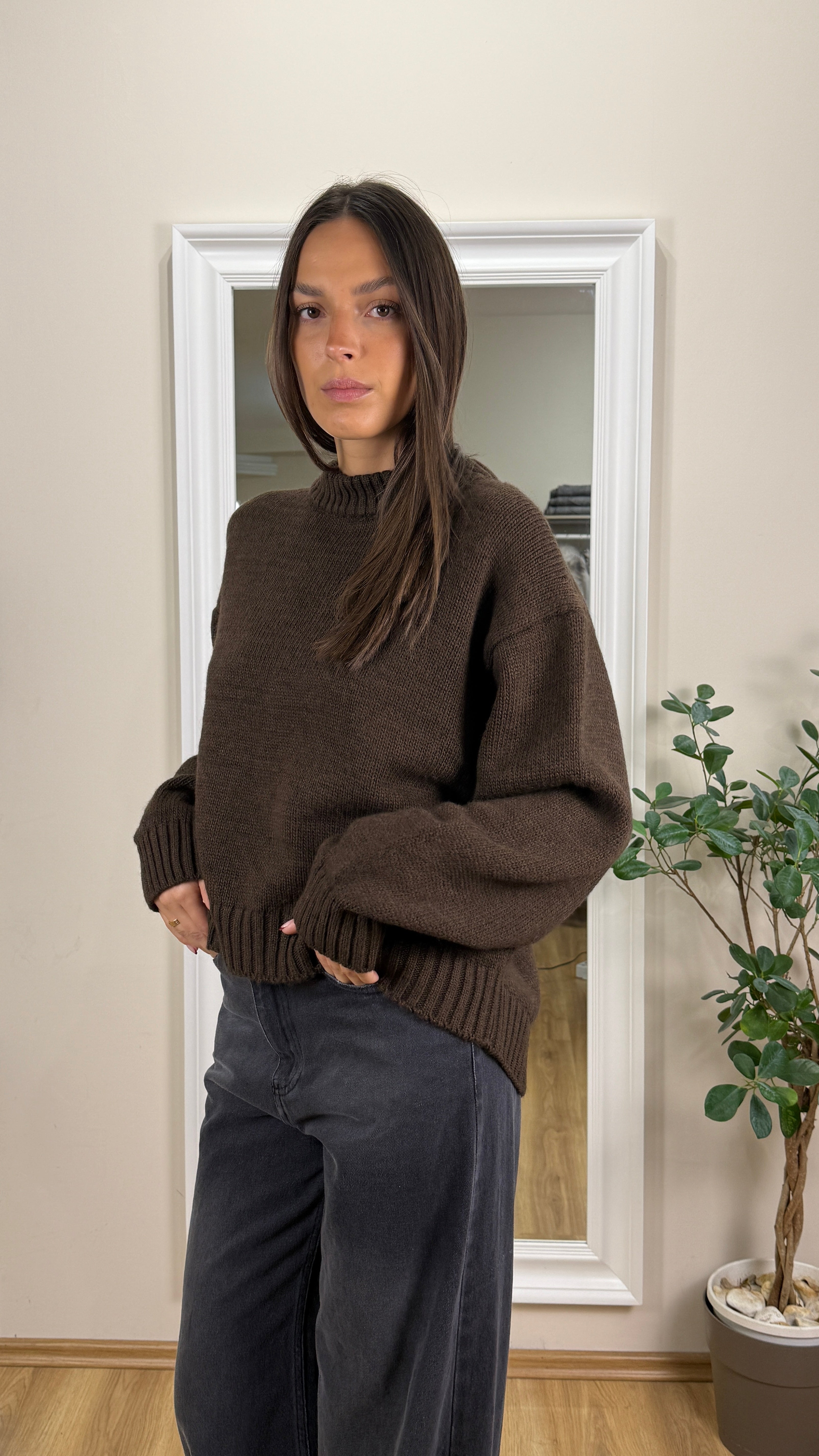 Maglione girocollo over.