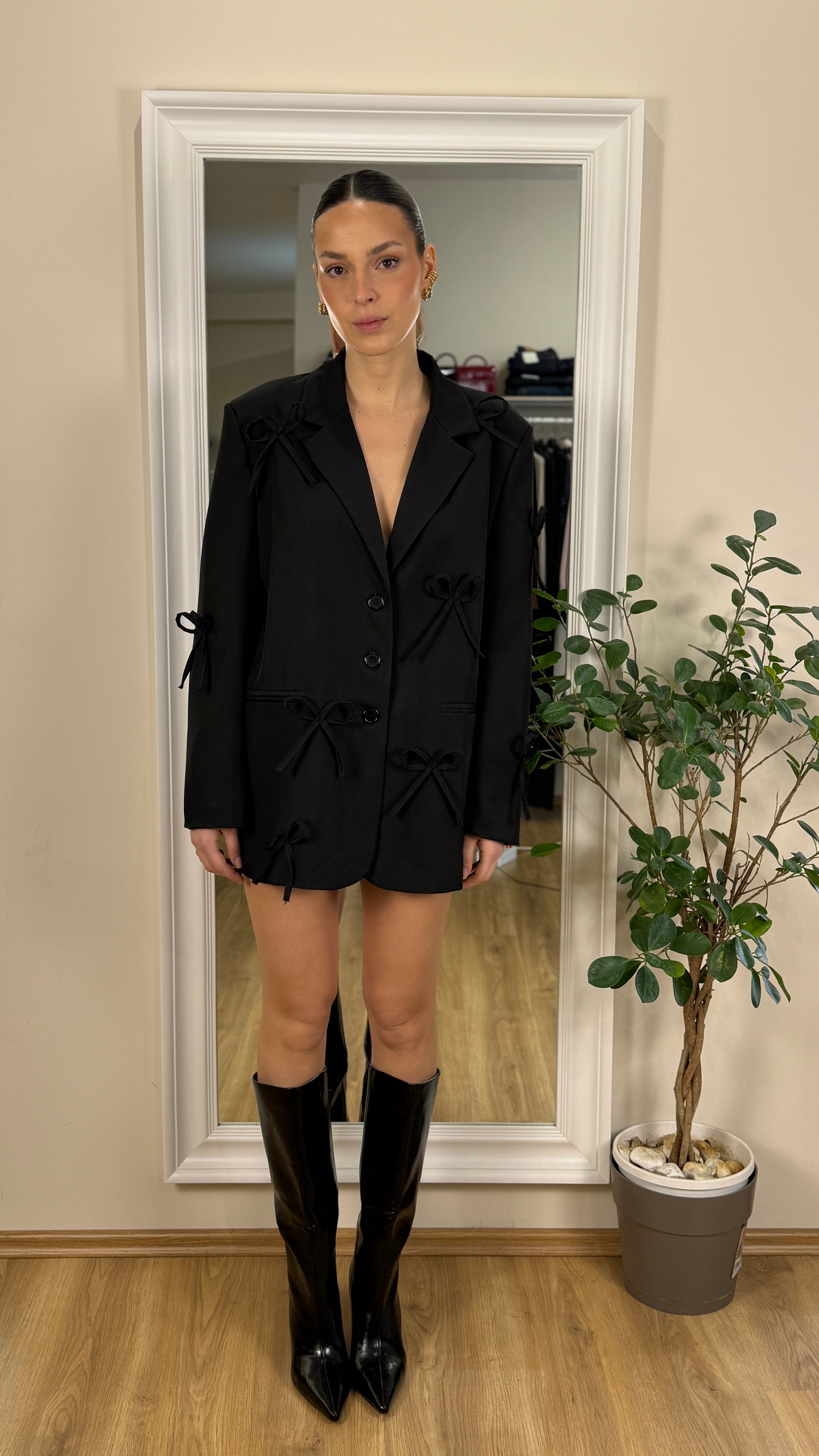 Blazer over con fiocchi.