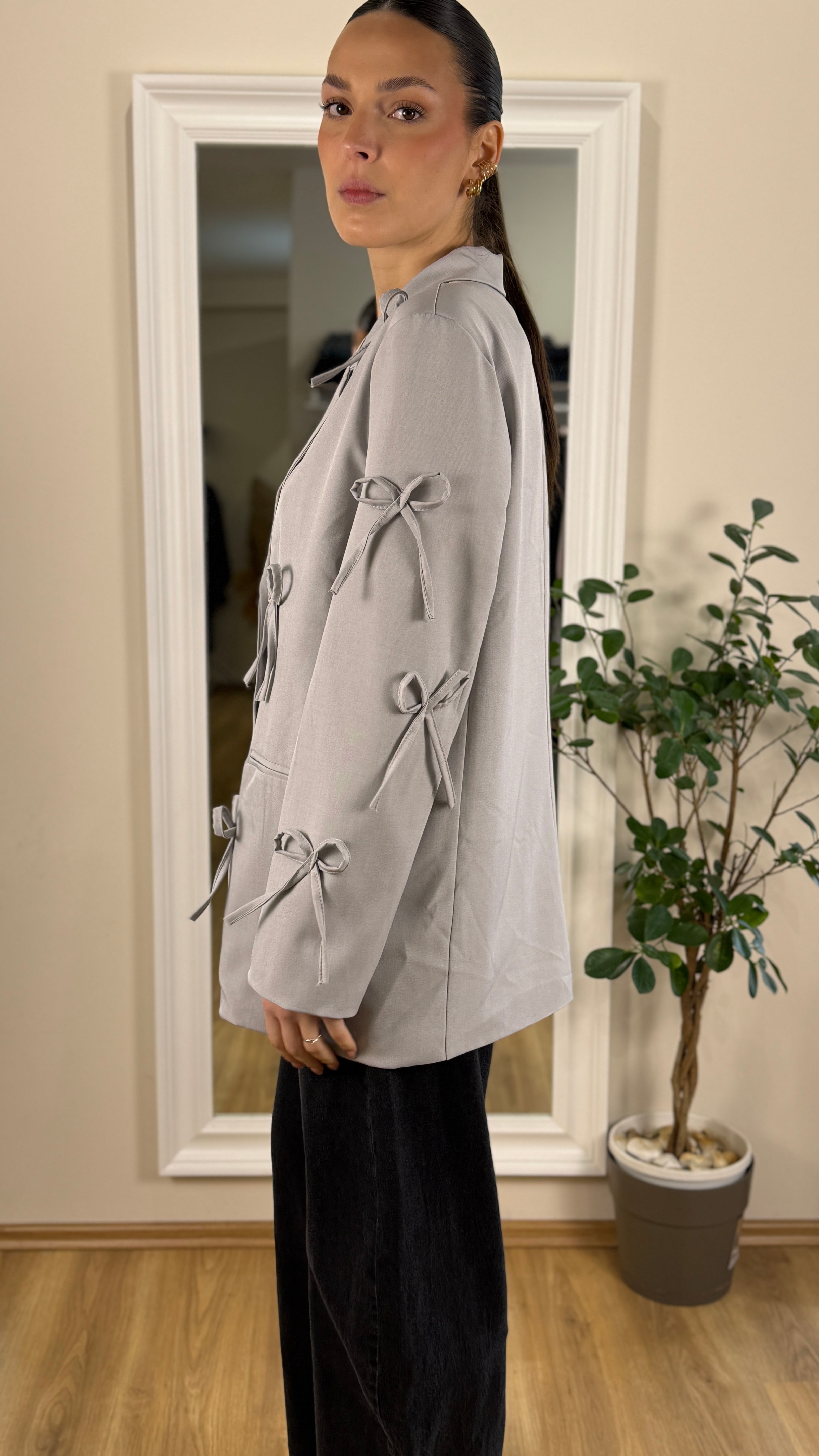 Blazer over con fiocchi.