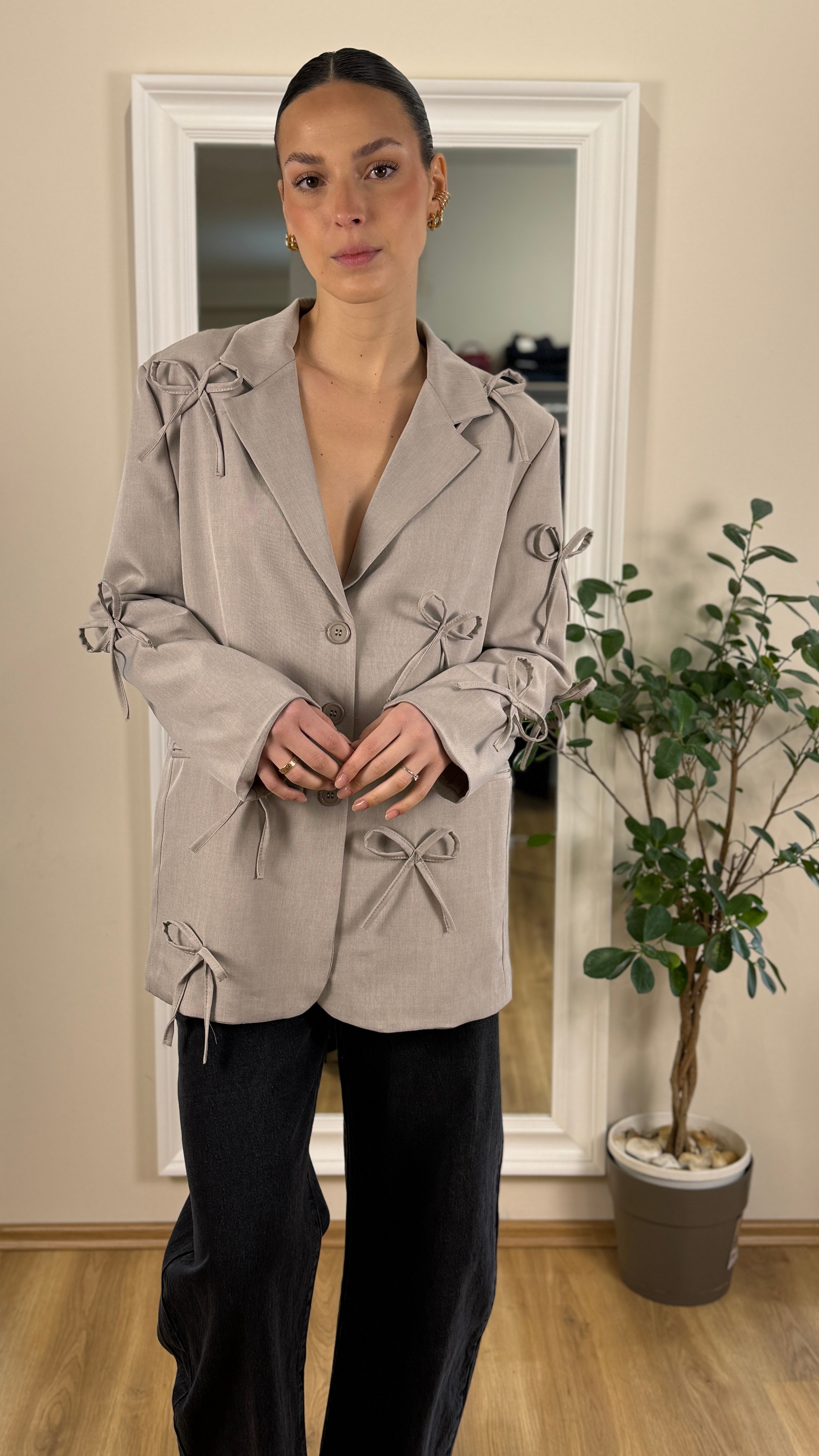 Blazer over con fiocchi.