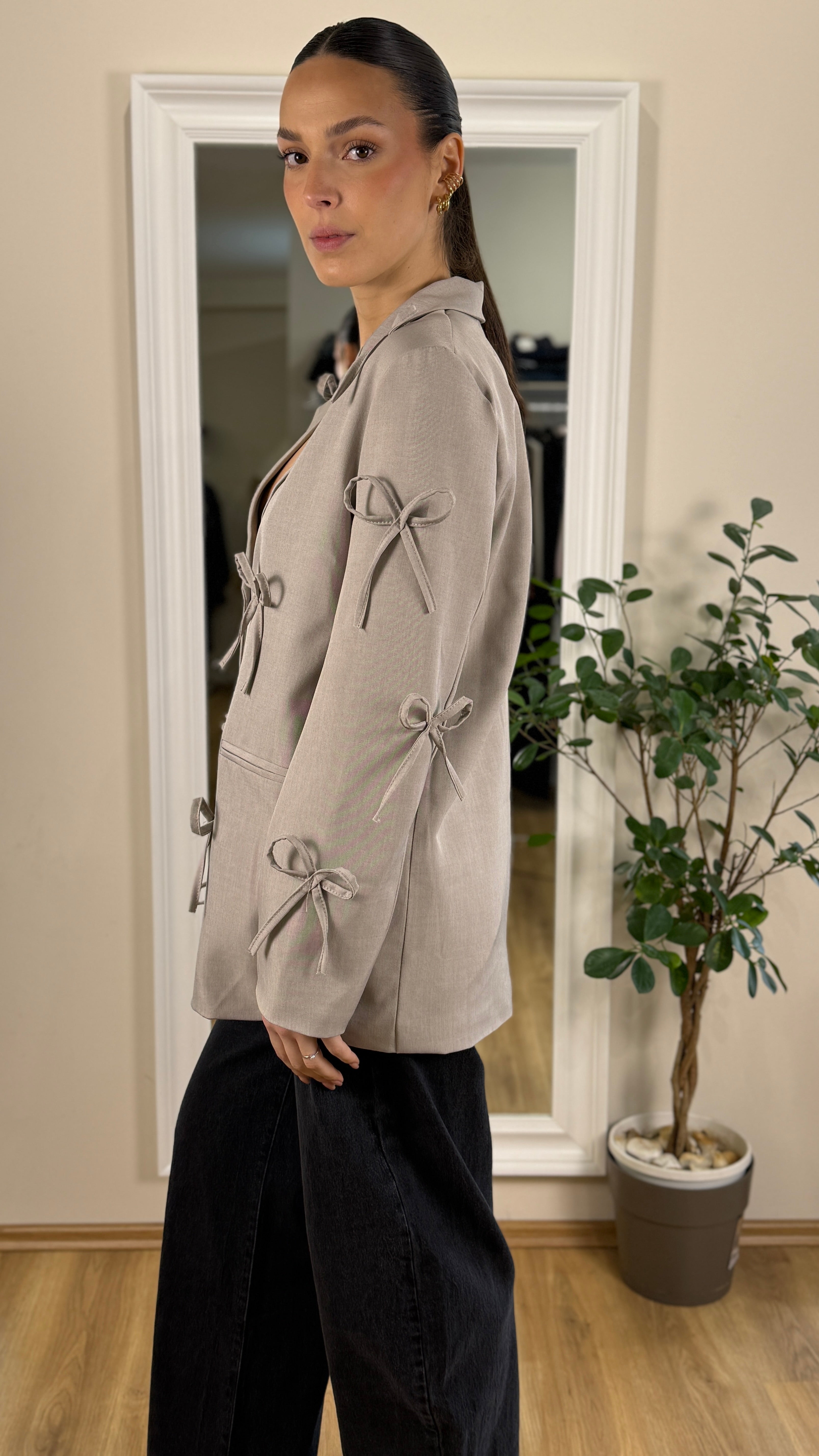 Blazer over con fiocchi.