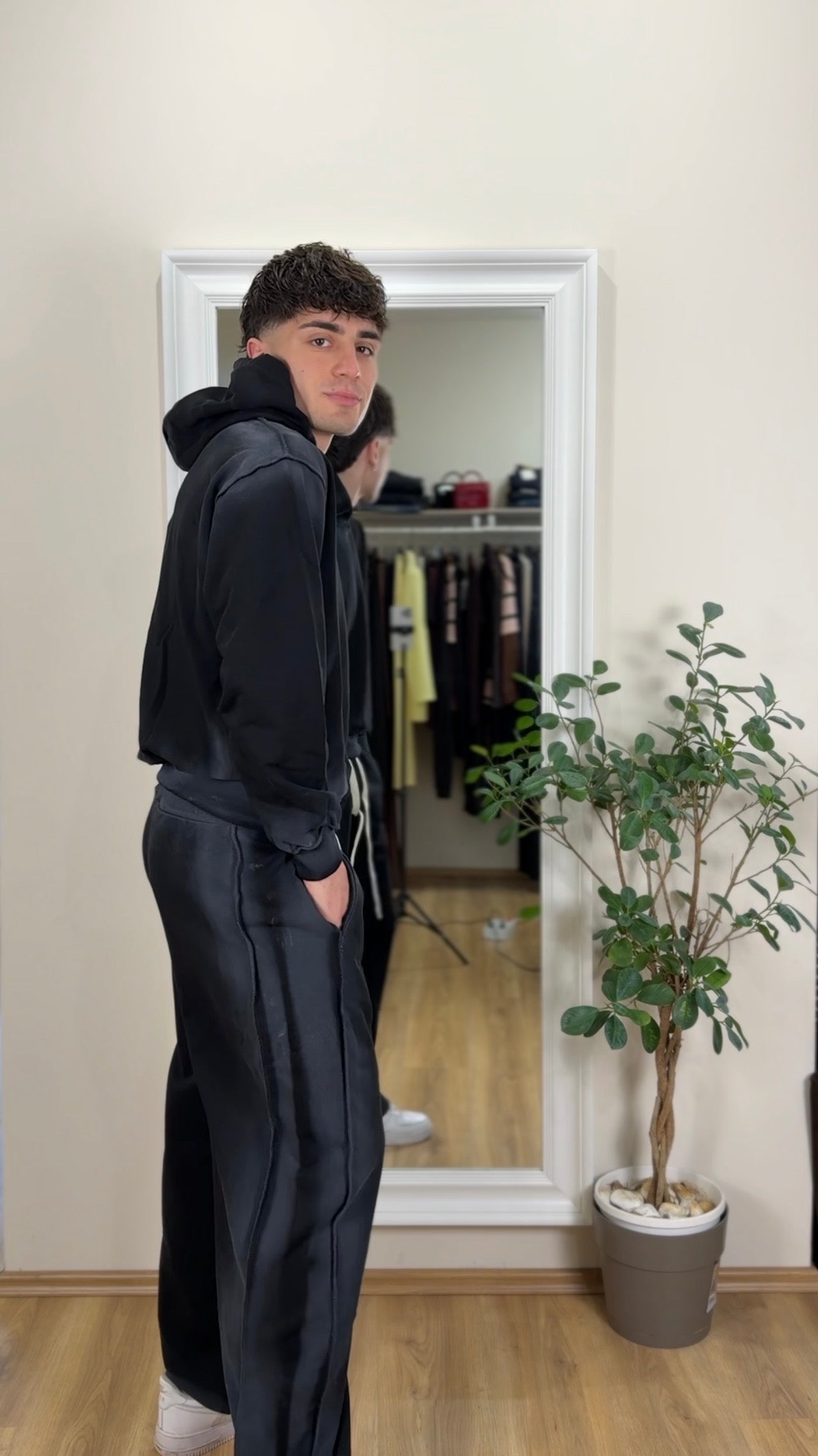 Coodrinato tuta garzato.