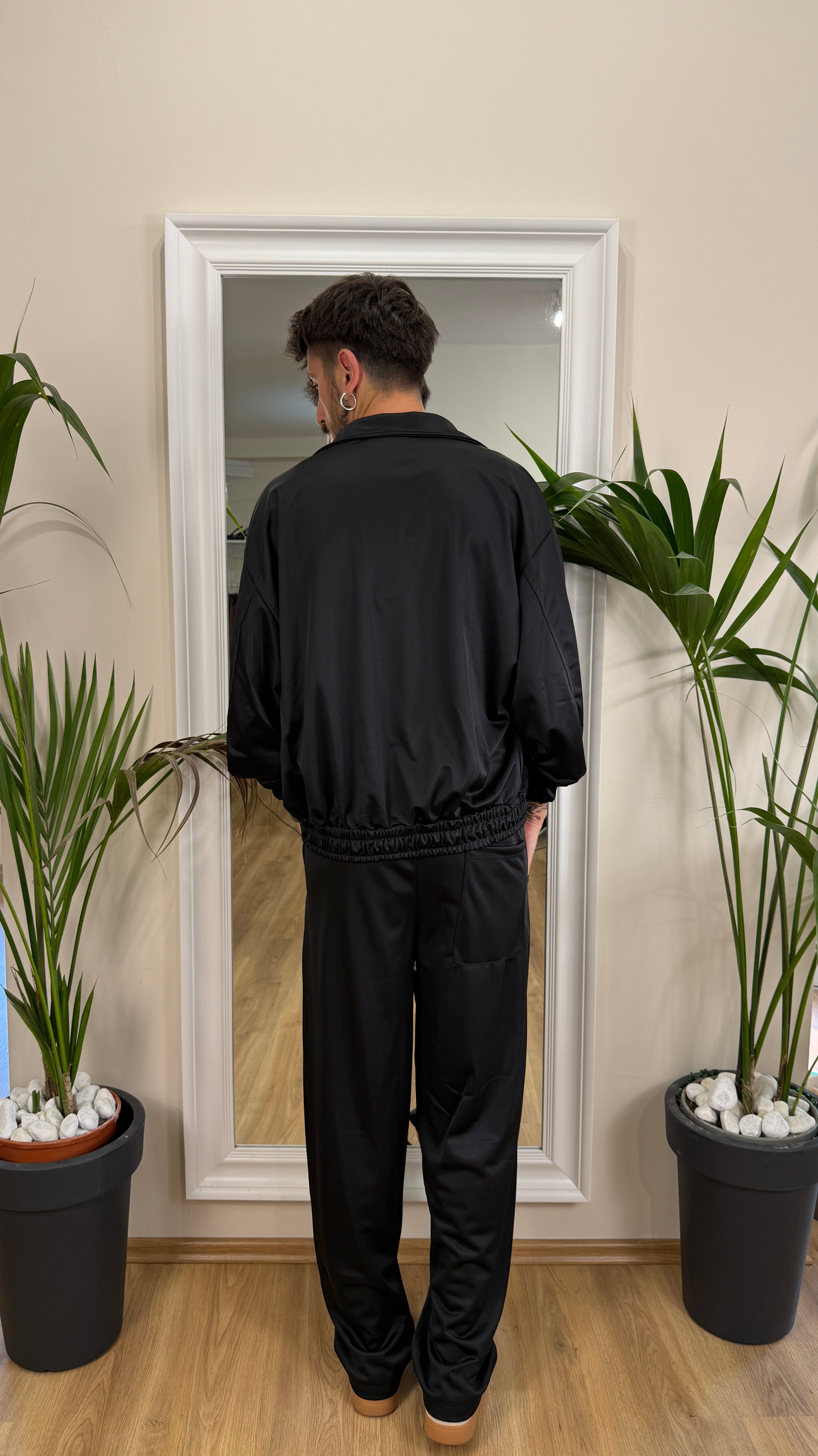 Coordinato acetato loose fit.