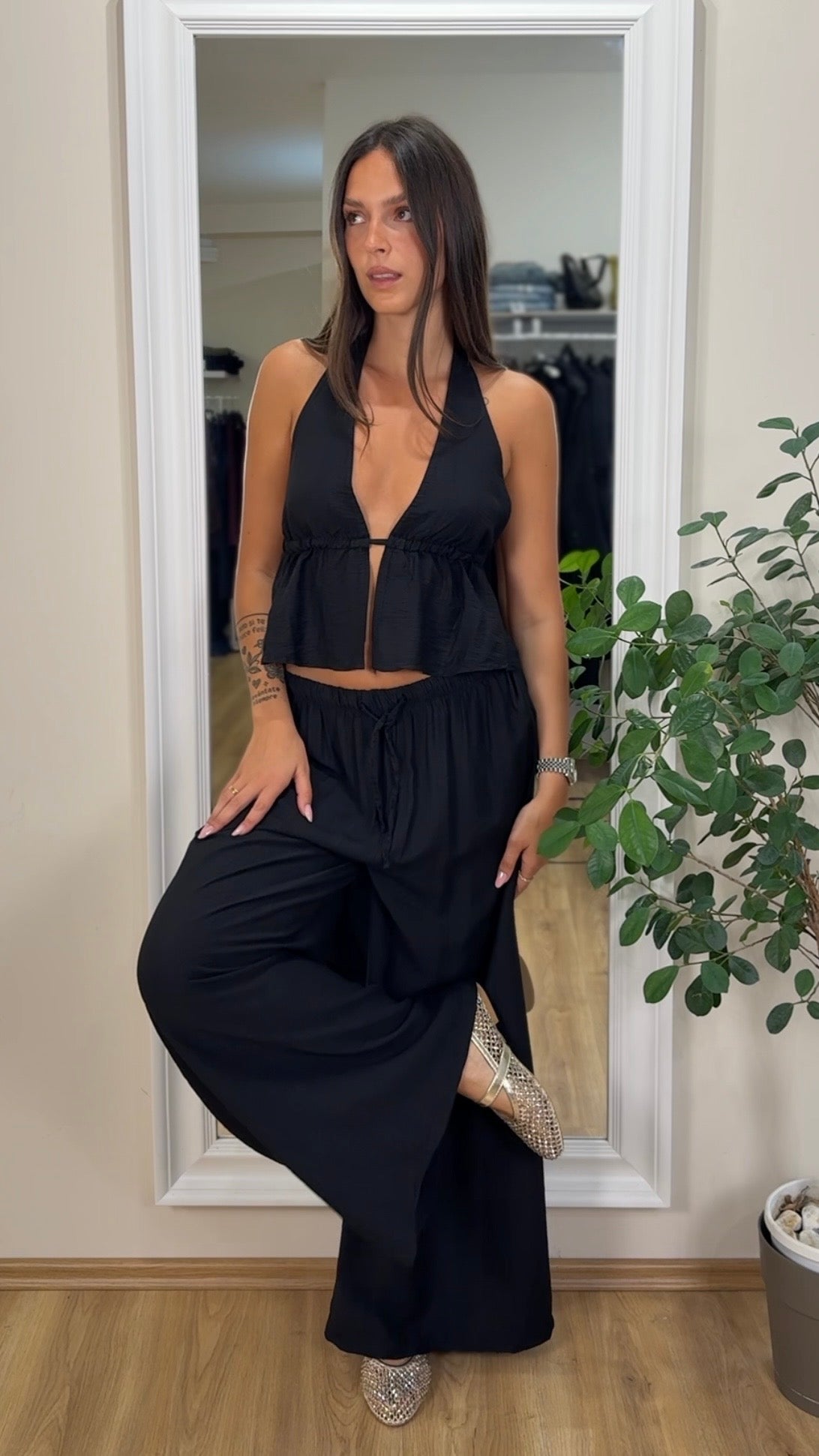 Coordinato top e pantalone.
