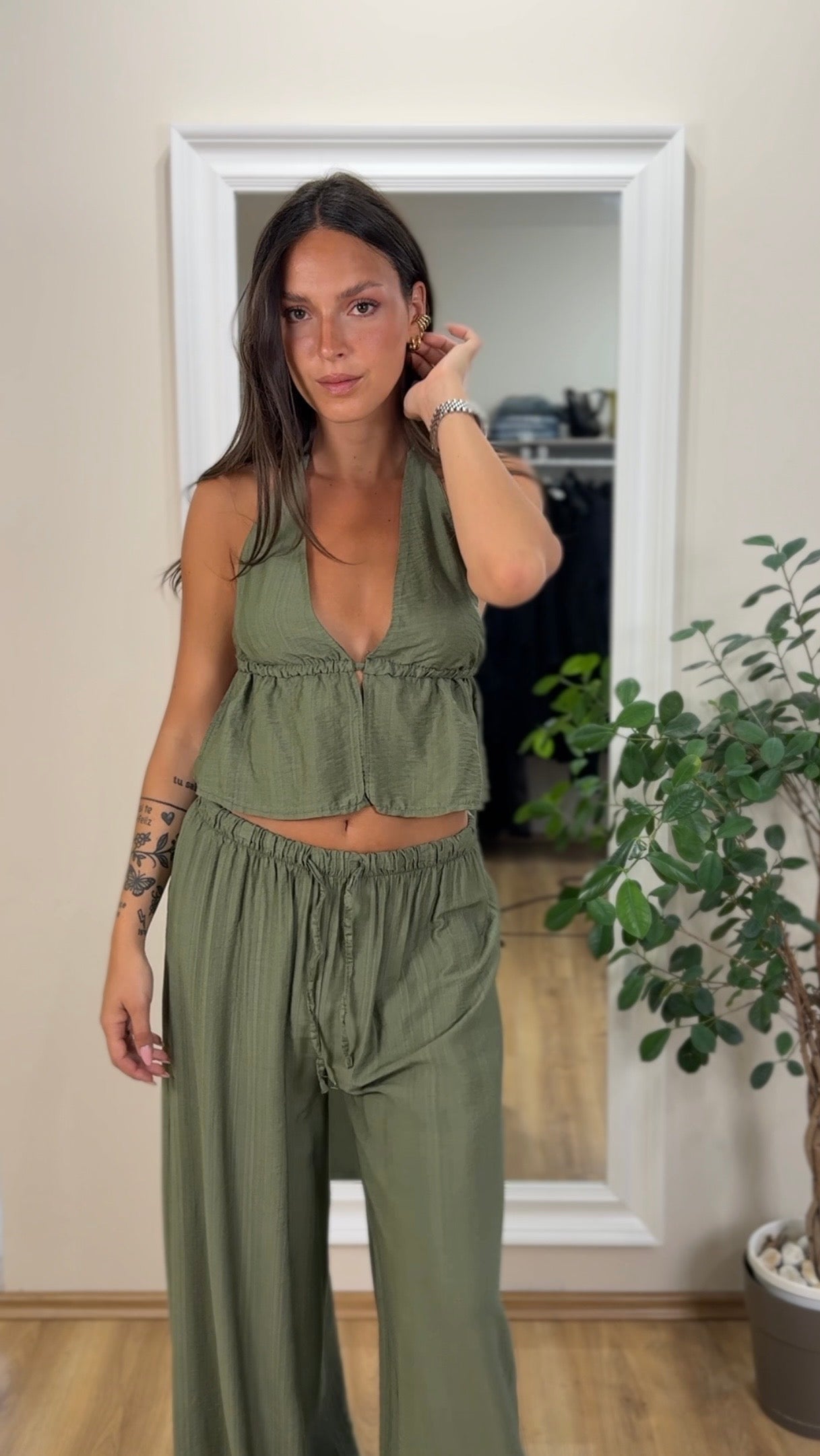 Coordinato top e pantalone.